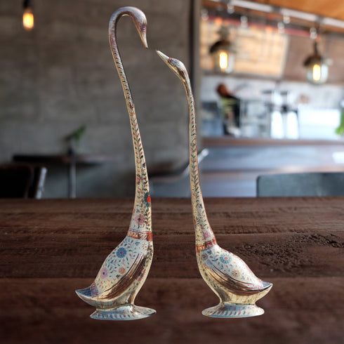 Brass Duck Pair Statue 3.28kg